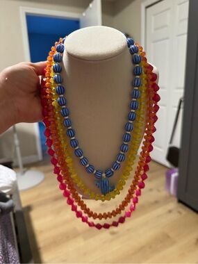 Layered Multicolor Beaded Necklace